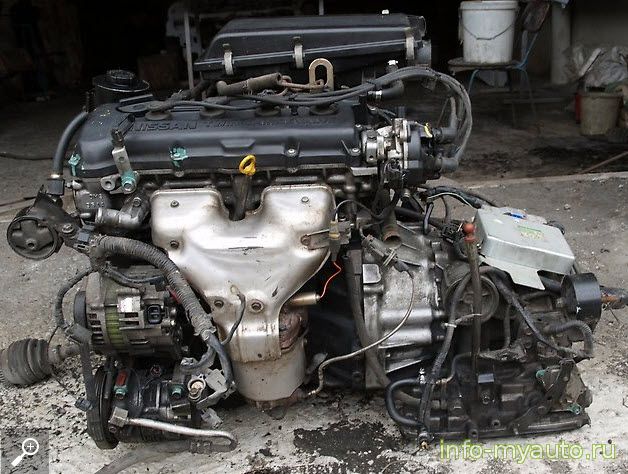Двигатель Nissan GA15DЕ с АКПП пробег 74000
