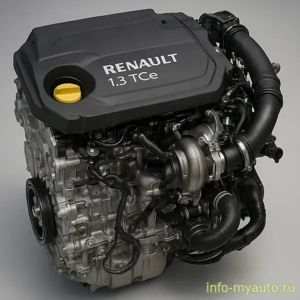 Общий вид турбированного двигателя Renault H5Ht 1.3 TCe