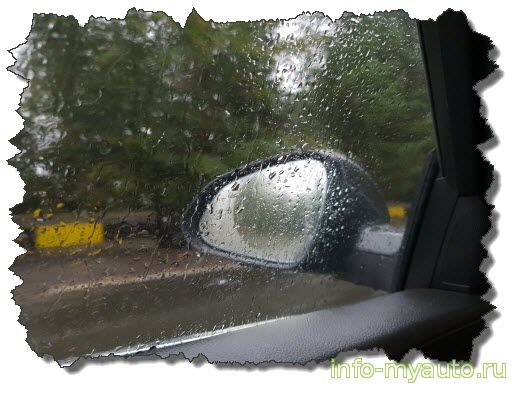чем обработать зеркала авто от дождя